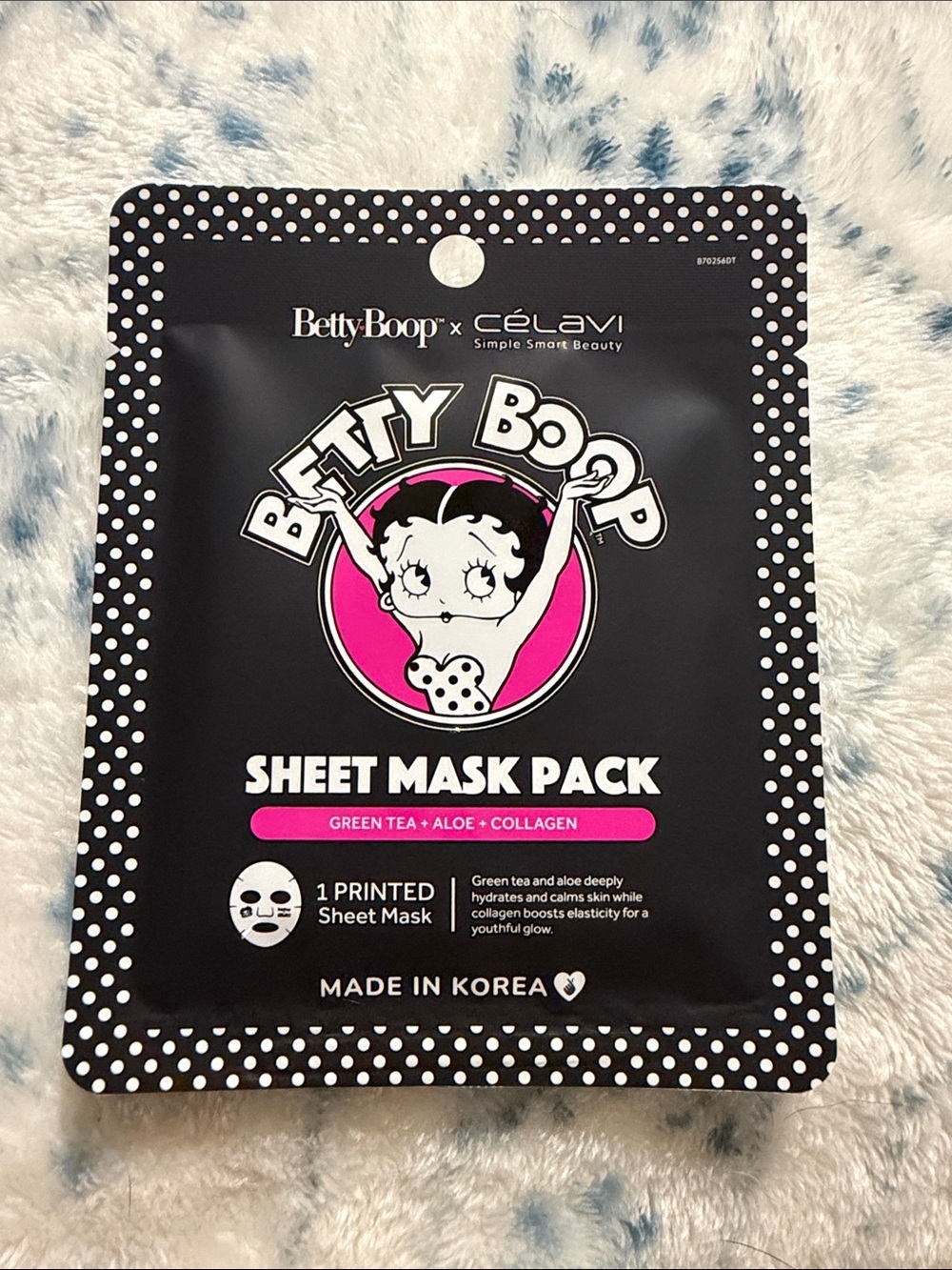 3/$15 🌸 Betty Boop x Celavi Sheet Mask Pack